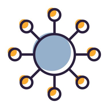 küresel bağlantı teknolojisi ağ bağlantı vektör çizimi grafik tasarımı