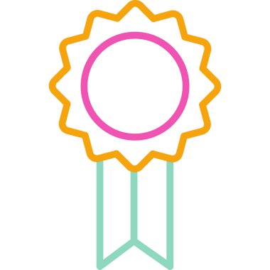 Ödül madalya simge vektör çizim