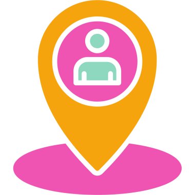 Konum simgesinin vektör illüstrasyonu