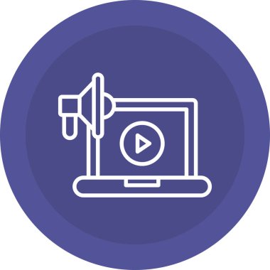 video simgesi, vektör illüstrasyonu