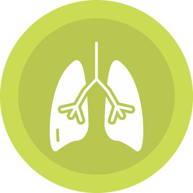 Akciğerler simge vektör çizim