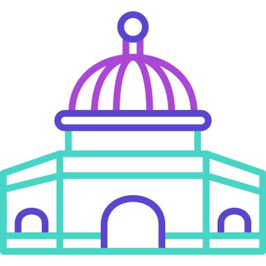 Cami. Web simgesi basit illüstrasyon