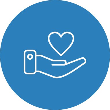 Vektör Kalp Ağı simgesi