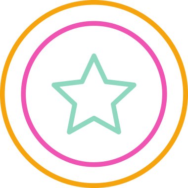 Yıldız vektör simgesi. Basit resimleme