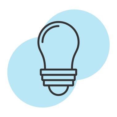 Ampul. Web simgesi basit illüstrasyon