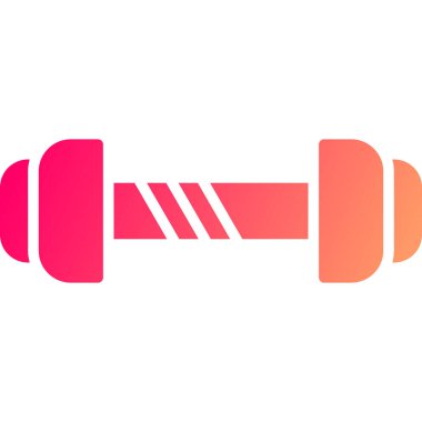 Beyaz arkaplanda siyah dambıl simgesi izole edildi. Kas kaldırma ikonu, fitness halteri, spor salonu, spor malzemeleri, spor zili. egzersiz zili