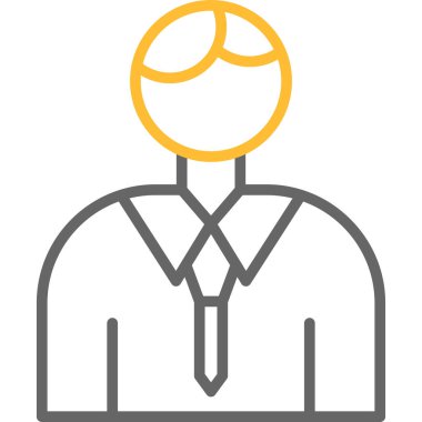 avatar erkek simgesi ana hatları biçiminde