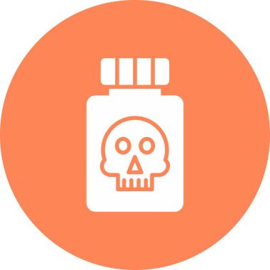 Kafatası. Web simgesi basit tasarım