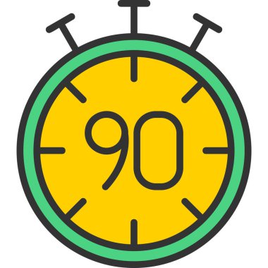 Saat simgesi vektör illüstrasyonu