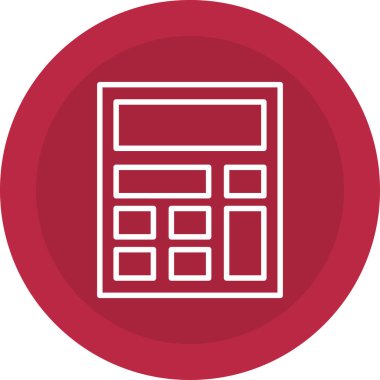 hesap makinesi simgesi vektör illüstrasyonu