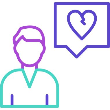 Basit vektör simgesi, arkadaşlık kavramı