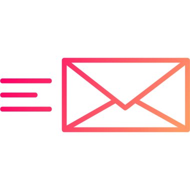 Moda biçimi izole edilmiş arkaplanda e- posta harfi simgesi