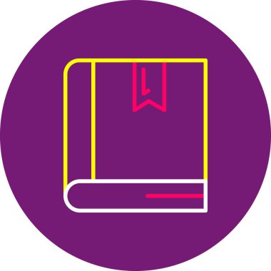 Kitap. Web simgesi basit illüstrasyon