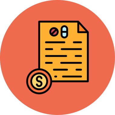 Belge simgesinin vektör illüstrasyonu