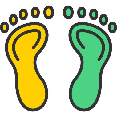 ikona śladu. Ilustracja wektorowa