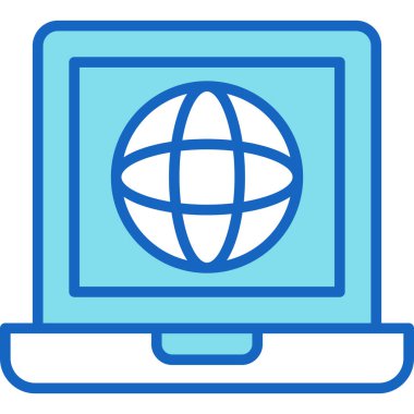 İnternet simgesi vektör illüstrasyonu