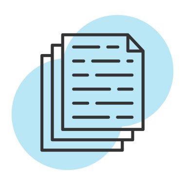 kağıt belge izole edilmiş simge tasarımı