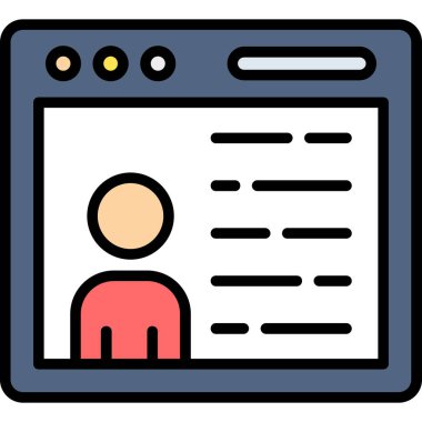 Web simgesi, vektör illüstrasyonu