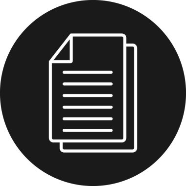 belge simgesi, vektör çizimi