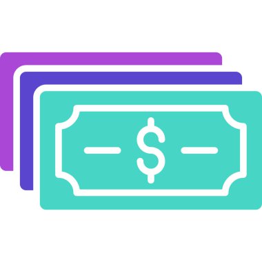 Dolar. Web simgesi basit tasarım