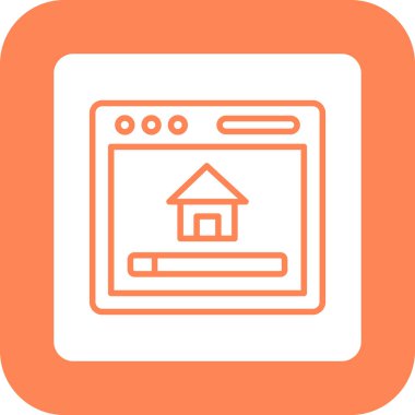 Web simgesi, vektör illüstrasyonu