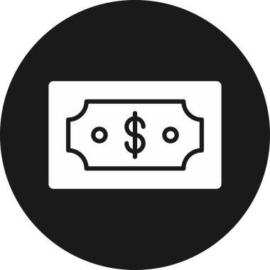 Dolar işareti vektör simgesi tasarımı