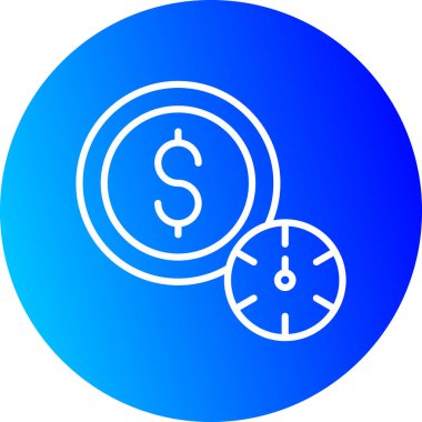 Dolar. Web simgesi basit illüstrasyon