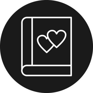 Kitap simgesini, basit vektör çizim