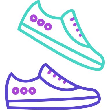 Ayakkabıların vektör illüstrasyonu