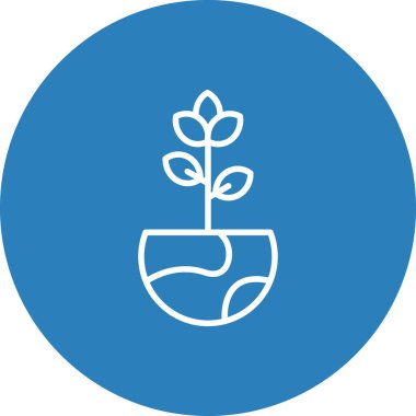 beautiful flower vector line icon