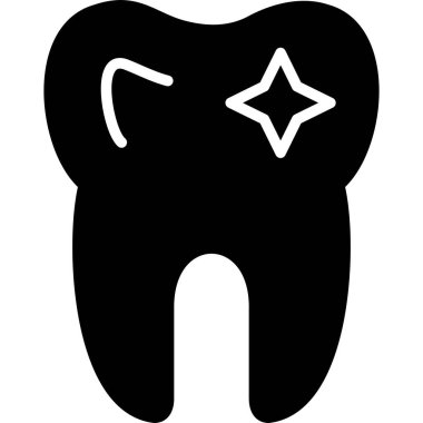 Yıldızlı diş simgesi, basit biçim