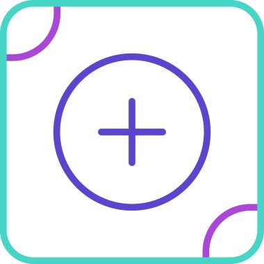 eşsiz artı vektör çizgisi simgesi