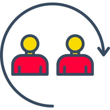 İş ve finans simgesinin vektör illüstrasyonu