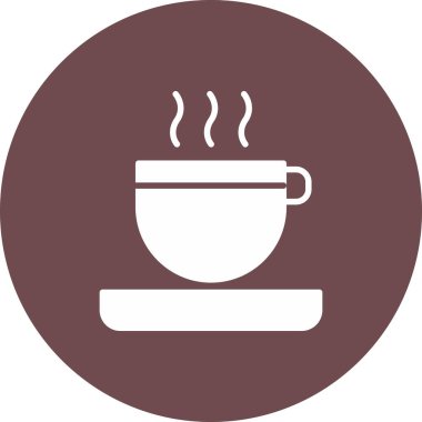 kahve ikonu vektör illüstrasyonu