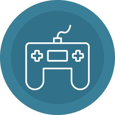 Oyun çubuğu simgesi. Web için basit joystick vektör simgeleri çizimi