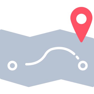 konum konumu gps simgesi doldurulmuş dış hat biçimi