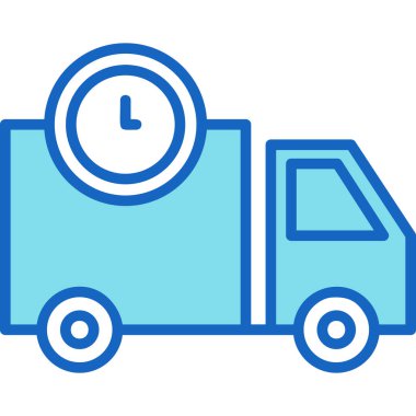 Teslimat. Web basit tasarım illüstrasyonu