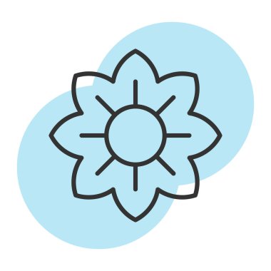 Çiçek renkli vektör simgesi