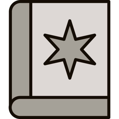 Yıldız simgesinin vektör illüstrasyonu