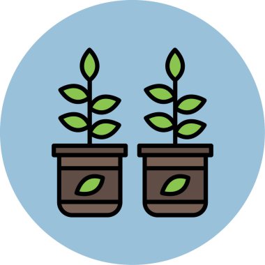 Çiçek. Web simgesi basit illüstrasyon