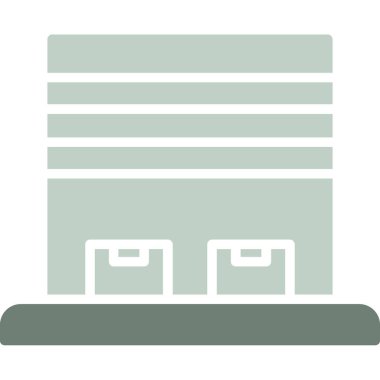 Ofis Binası renkli vektör simgesi