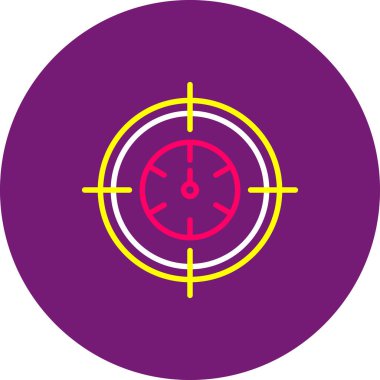 Benzersiz hedef vektör simgesi