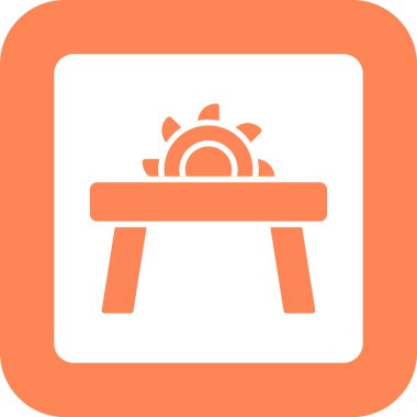 Restoran. Web simgesi basit illüstrasyon