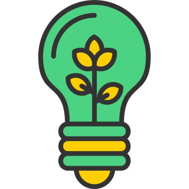 ampul simgesi vektör illüstrasyonu