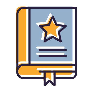 kitap simgesi vektör illüstrasyonu