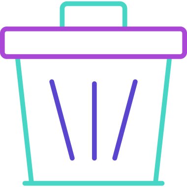 Çöp kutusu vektör illüstrasyonuName