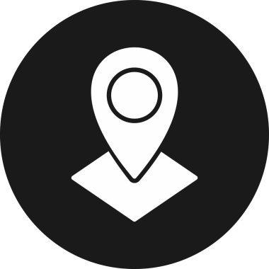 Konum simgesinin vektör illüstrasyonu