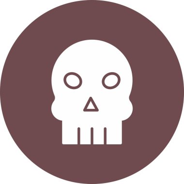 Kafatası. Web simgesi basit illüstrasyon