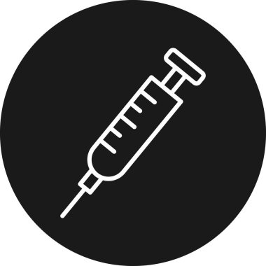 Şırınga simgesi, basit tarzı