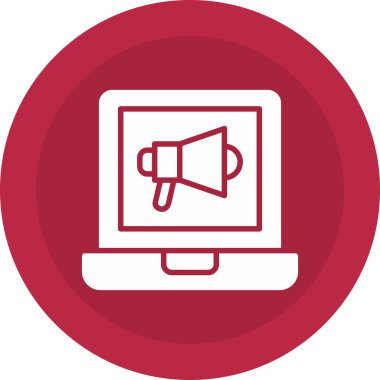 Dizüstü bilgisayar simgesi vektör çizimi